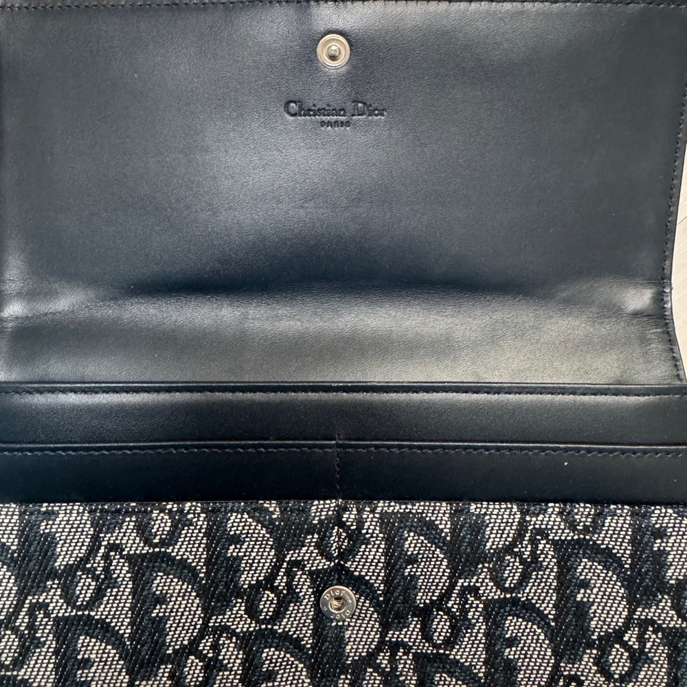 Christian Dior Vintage Trotter Canvas & Leather Wallet - Picture 3 of 10